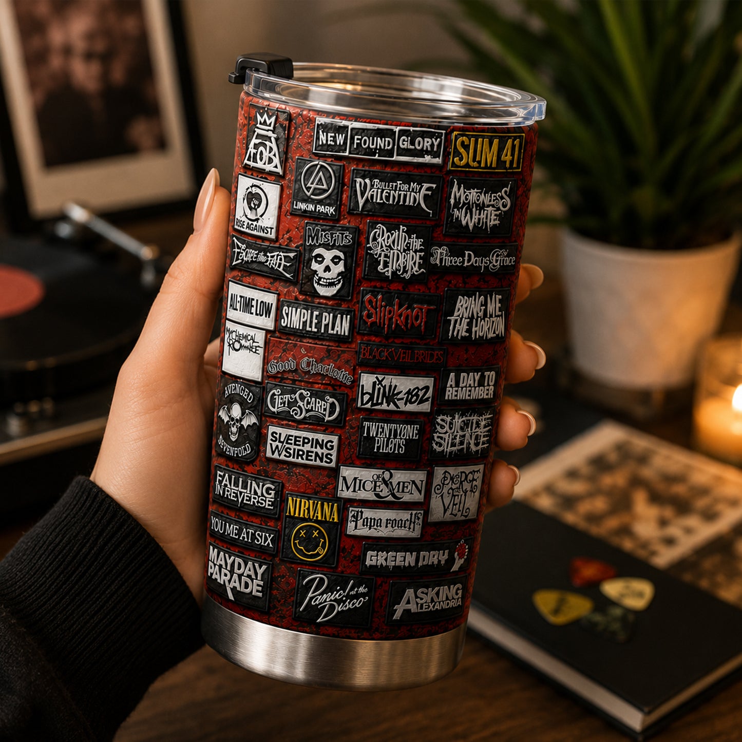 Rock Lovers - Classic Rock Legends Tumbler Version 3
