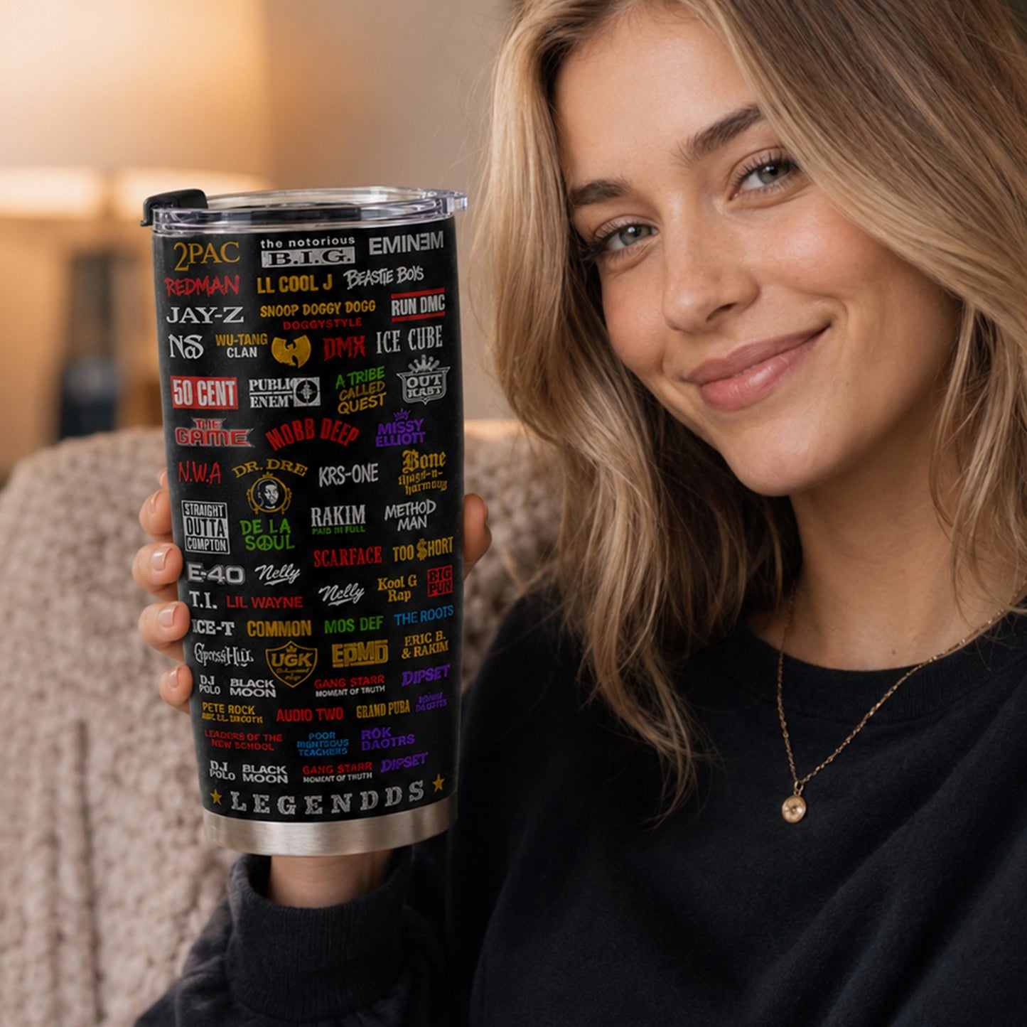 Rap Lovers - Classic Rap Legends Tumbler Version 1