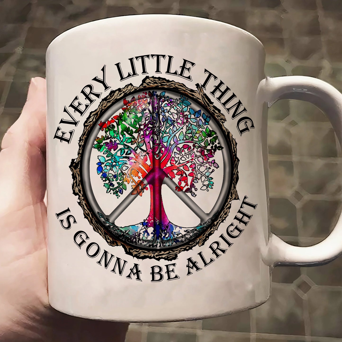 Every Little Thing Is Gonna Be Alright - Hippie Mug