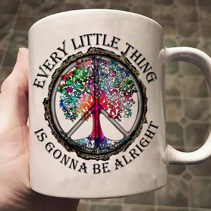 Every Little Thing Is Gonna Be Alright - Hippie Mug