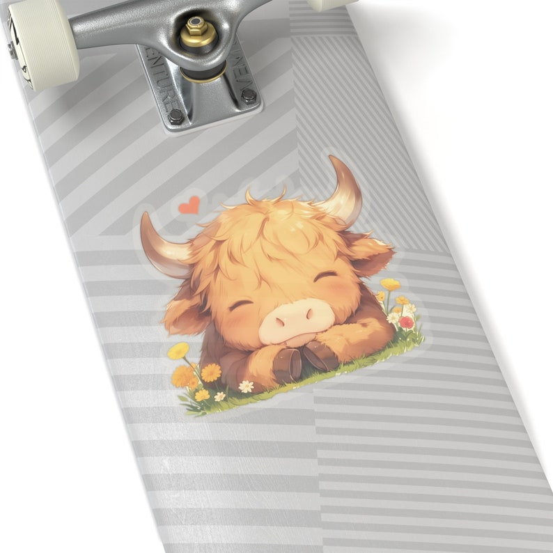 Highland Cow Sticker Cute Cow Sticker