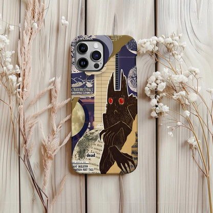 Cryptid Files Phone Case – Mothman Evidence Collage