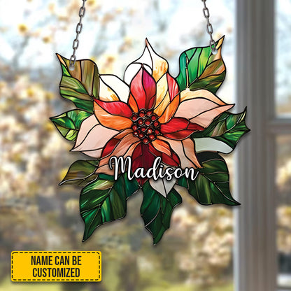Birth Month Flower Acrylic Window- Hanging Decor