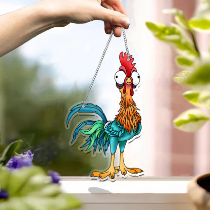 Chicken Cute Acrylic Window Hanging