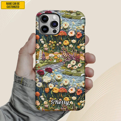 Personalized Floral Wildflower Meadow Phone Case