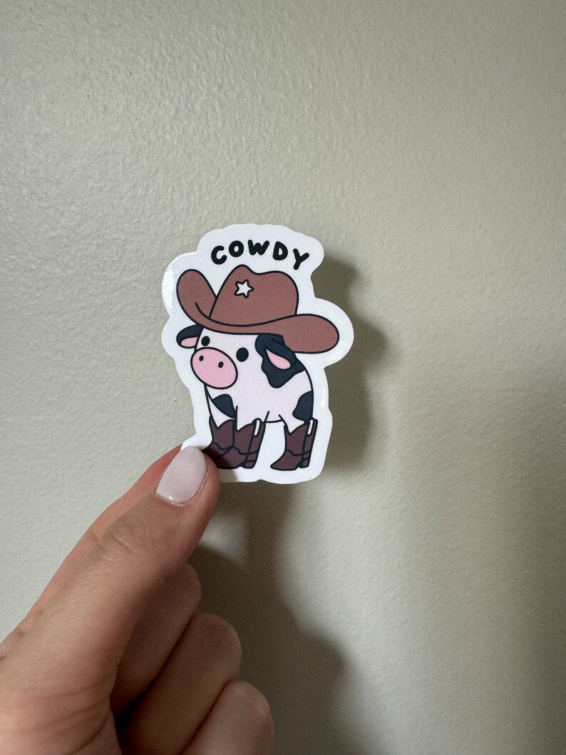 Cowdy Cowboy Sticker