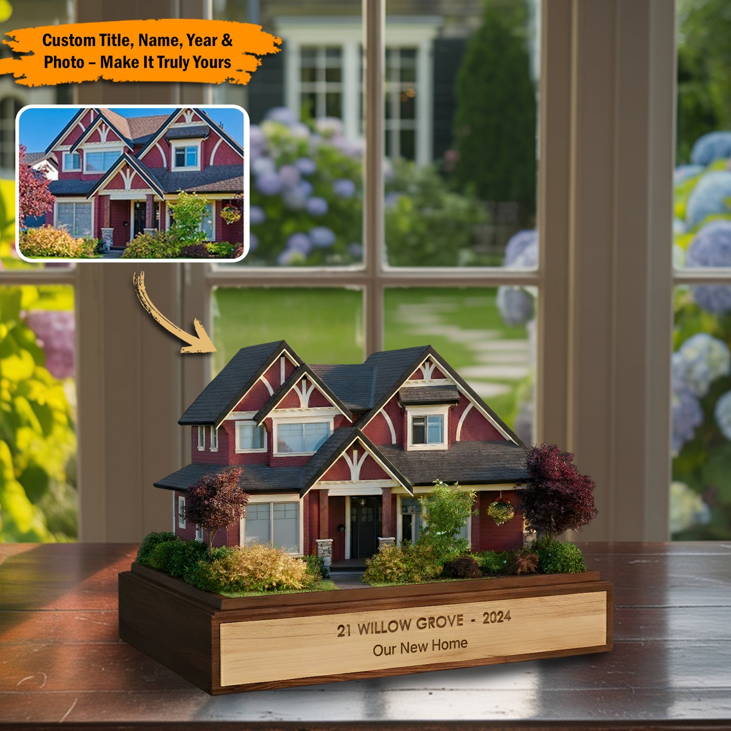 Home Memories – Personalized House Acrylic Plaque