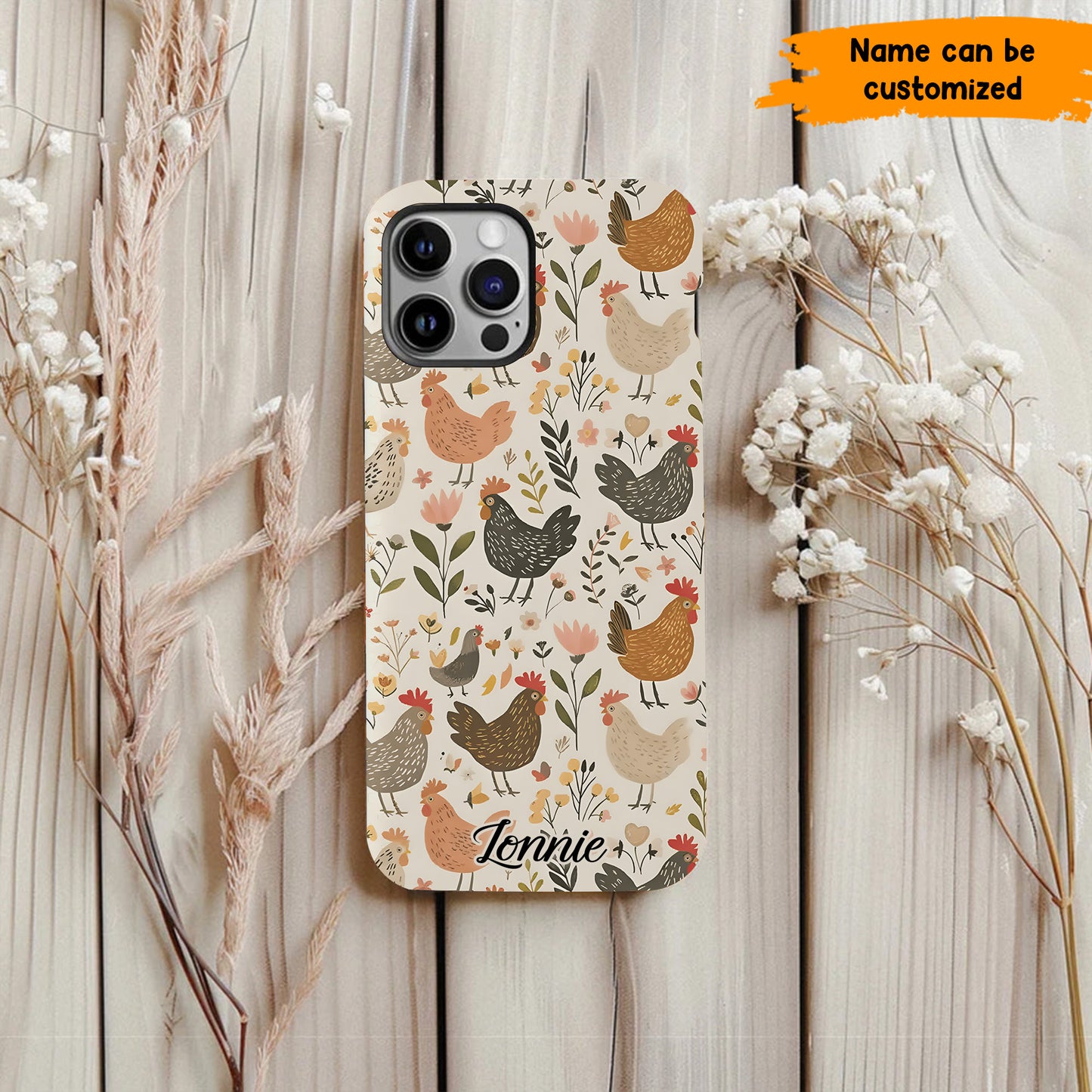 Personalized Chicken Phone Case