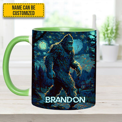 Night Walker - Personalized Bigfoot Accent Mug