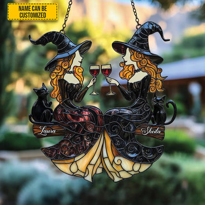 Best Friends Slay - Personalized Witch Acrylic Window