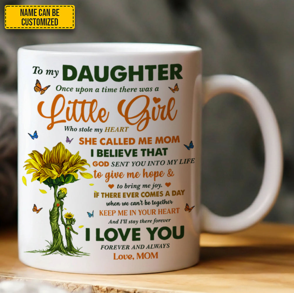 To My Daughter – Personalized Love Message Mug from Mom