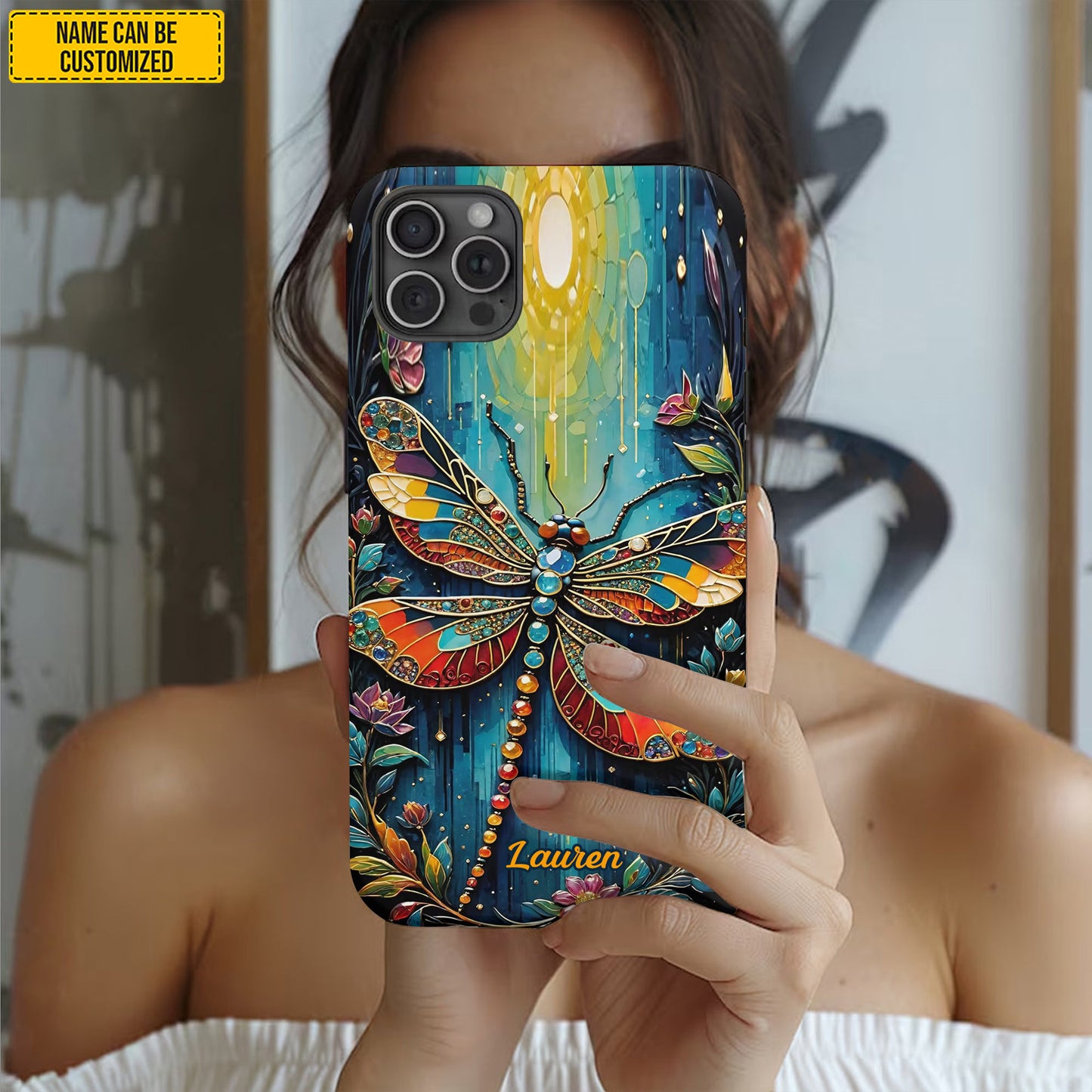 Personalized Dragonfly Phone Case