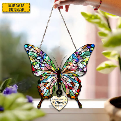 Personalized Butterfly Memorial Acrylic Window Hologram