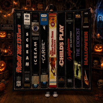 Retro Horror VHS Blanket Version 3