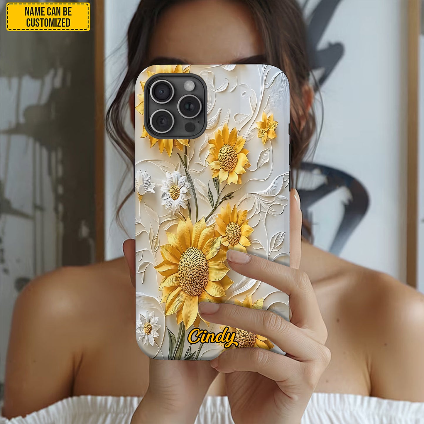 Personalized Sunflower Phone Case