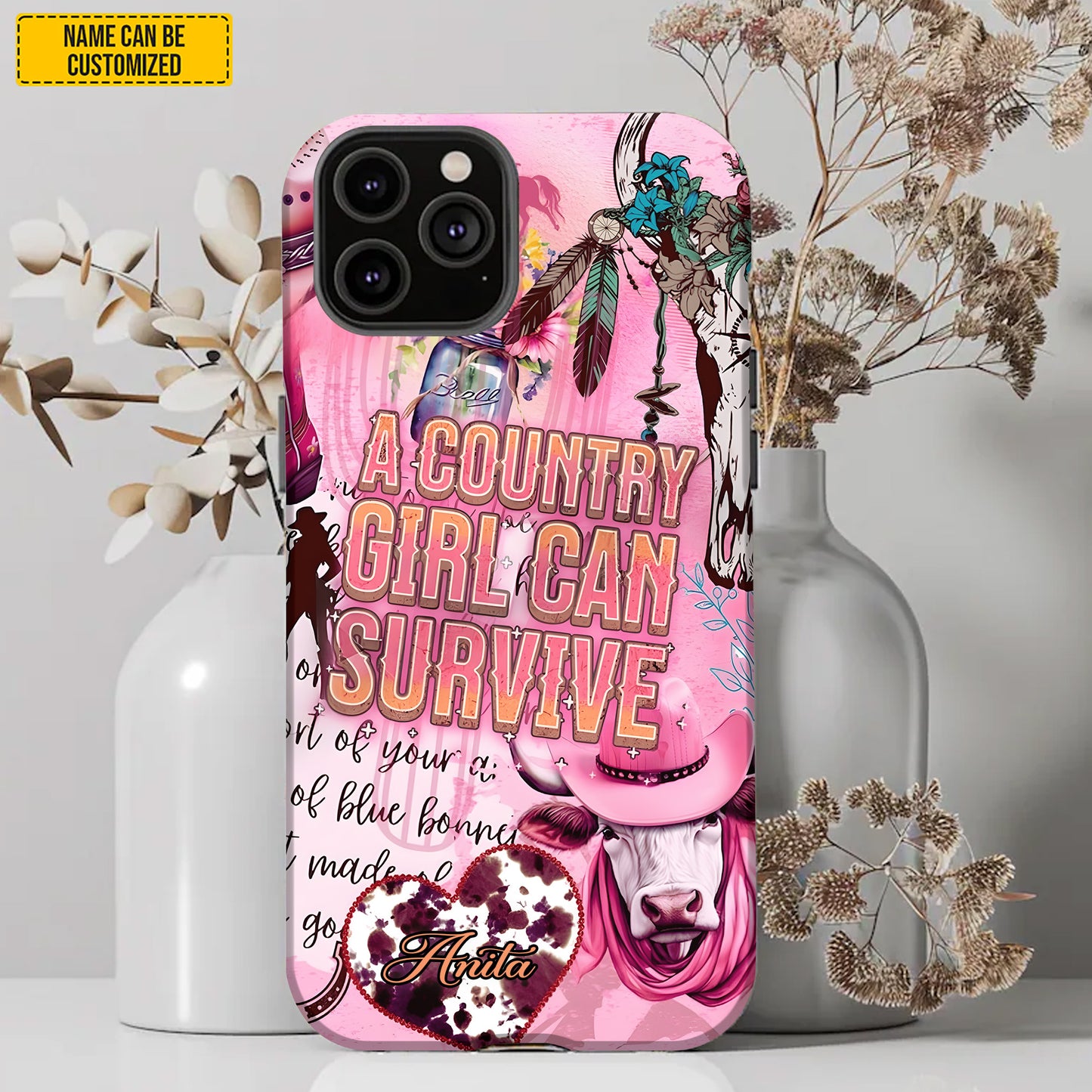 Western Cowgirl Phone Case - Personalized Phone Case