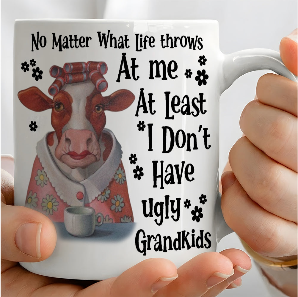 No Matter What Life Throws At Me - Funny Cow Mug