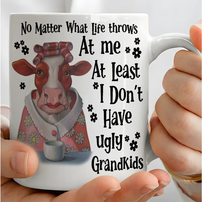 No Matter What Life Throws At Me - Funny Cow Mug