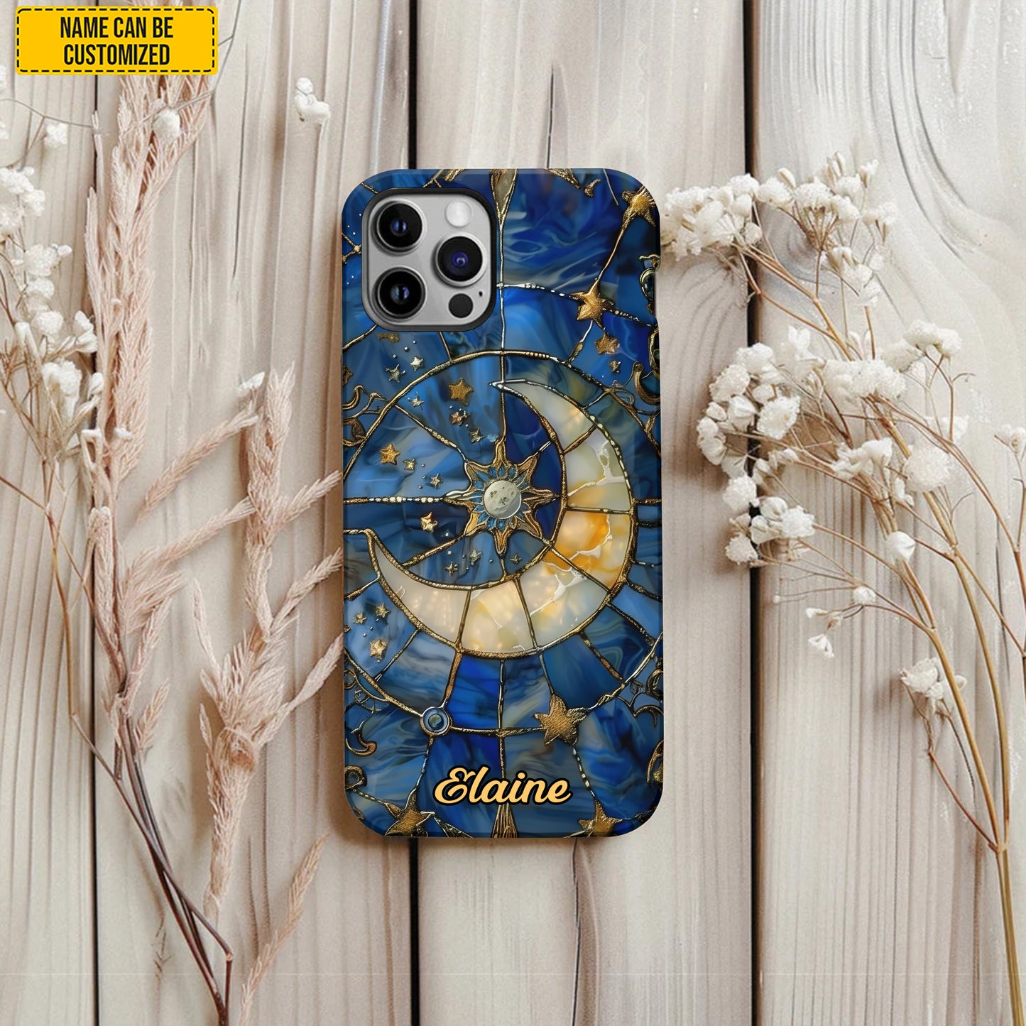 Personalized Moon & Stars Phone Case