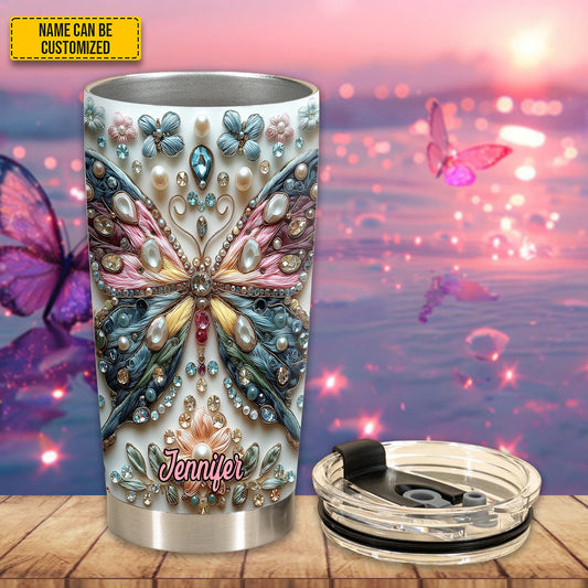 Beautiful Butterfly - Personalized ButterflyTumbler