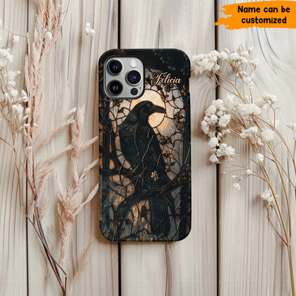 Raven Halloween Phone case, Personalized Raven Phone Case