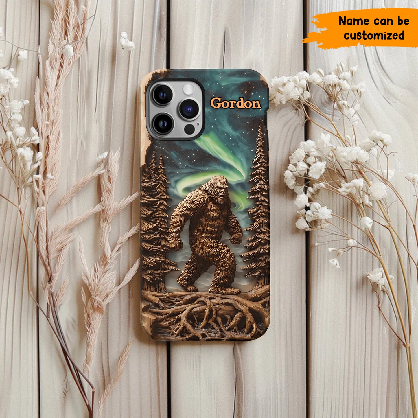 Legend in the Trees – Personalized Bigfoot Phone Case