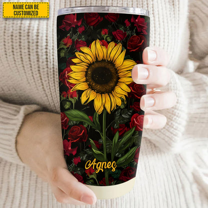 Personalized Beautiful Flower Tumbler