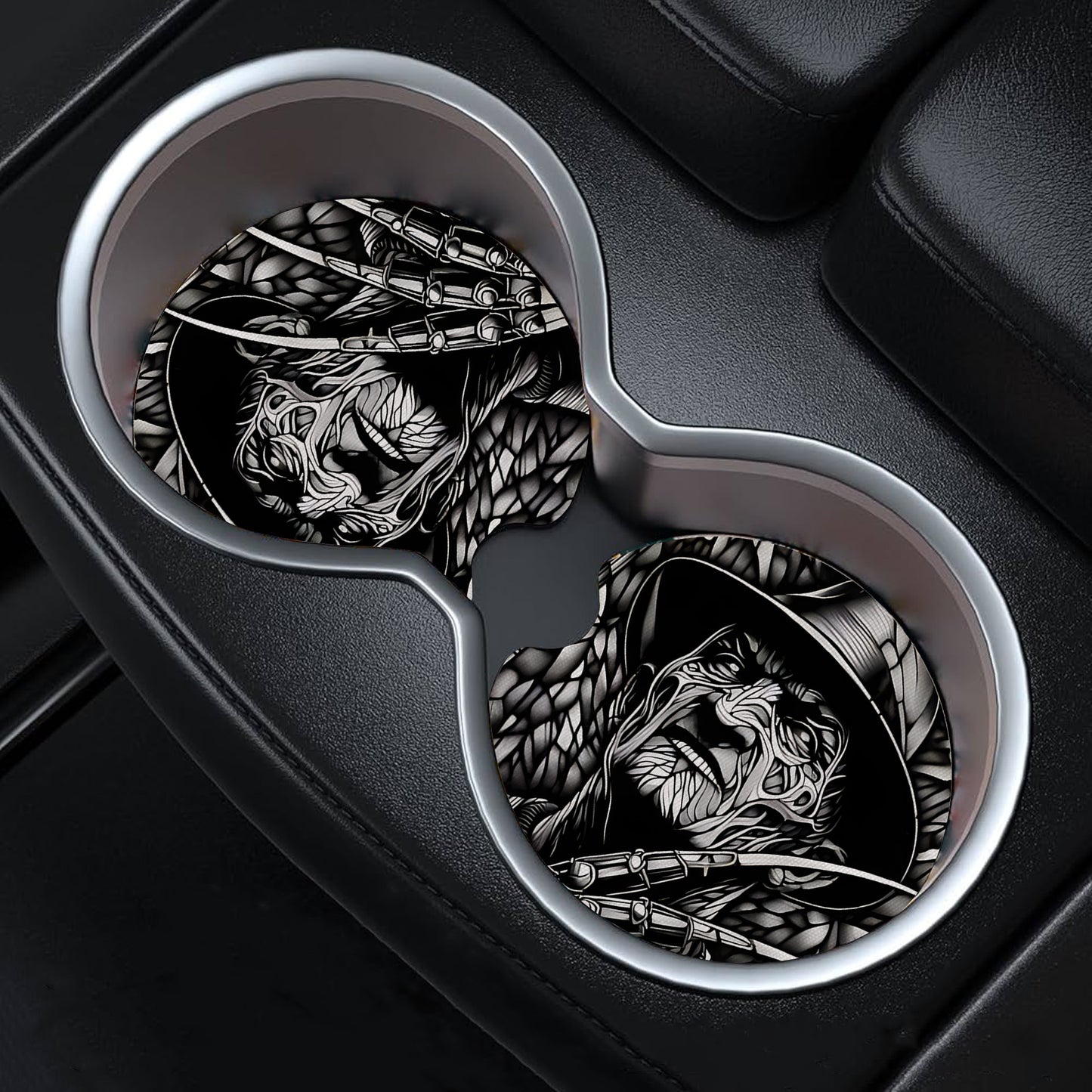 Horror Night Halloween Car Coasters