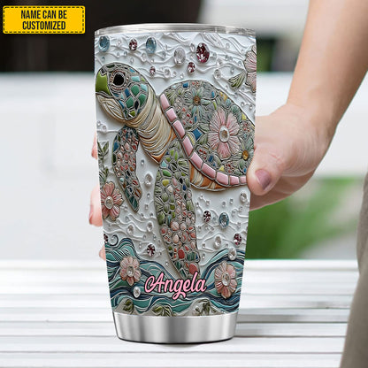 Sea Turtle Tumbler - Personalized Turtle Tumbler