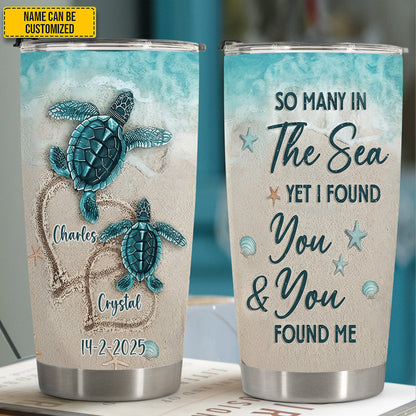 Sea Turtle Tumbler - Personalized Turtle Tumbler
