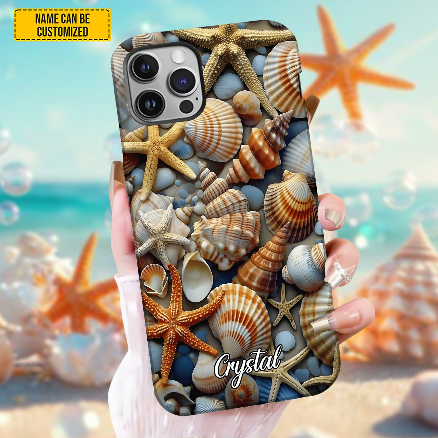 Personalized Seashell Ocean Phone Case
