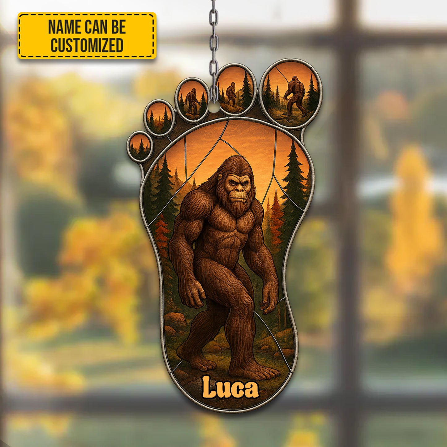 Bigfoot Footprint – Personalized Bigfoot Acrylic Window