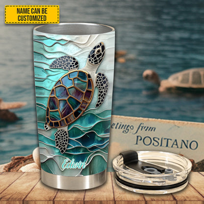 Turtle Ocean - Personalized Turtle Tumbler