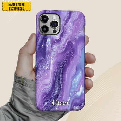 Personalized Purple Agate Phone Case