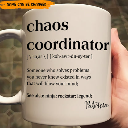 Funny Mug - Chaos Coordinator - Personalized Mug