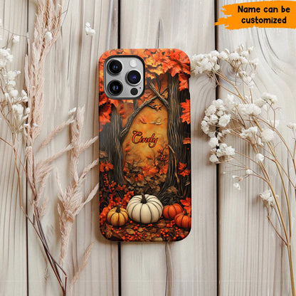 Personalized Autumn Forest Phone Case