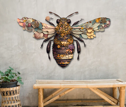Beautiful Bee Metal Sign - Perfect Gift For Home