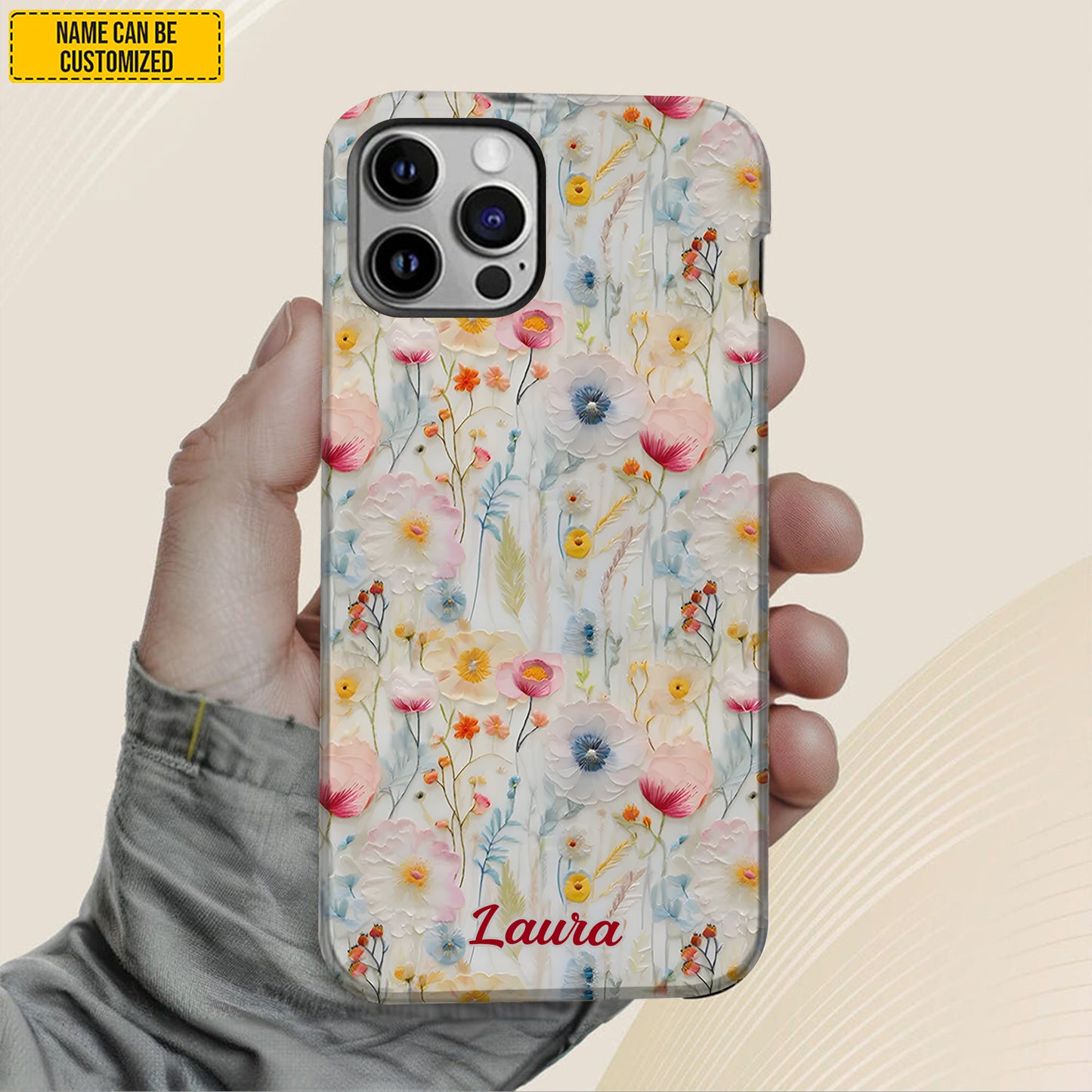 Personalized Wildflower Phone Case