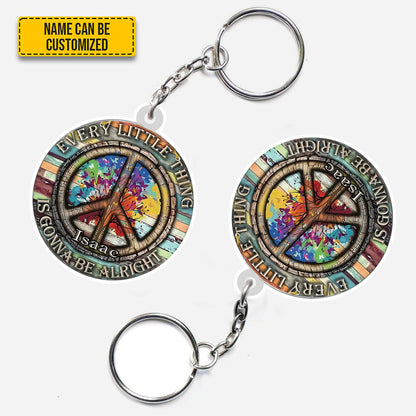 Every Little Thing - Personalized Hippie Keychain
