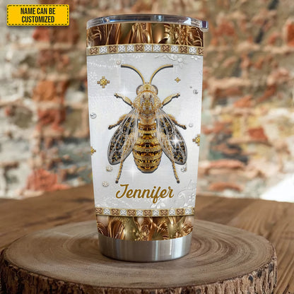 Golden Bee - Personalized Bee Tumbler