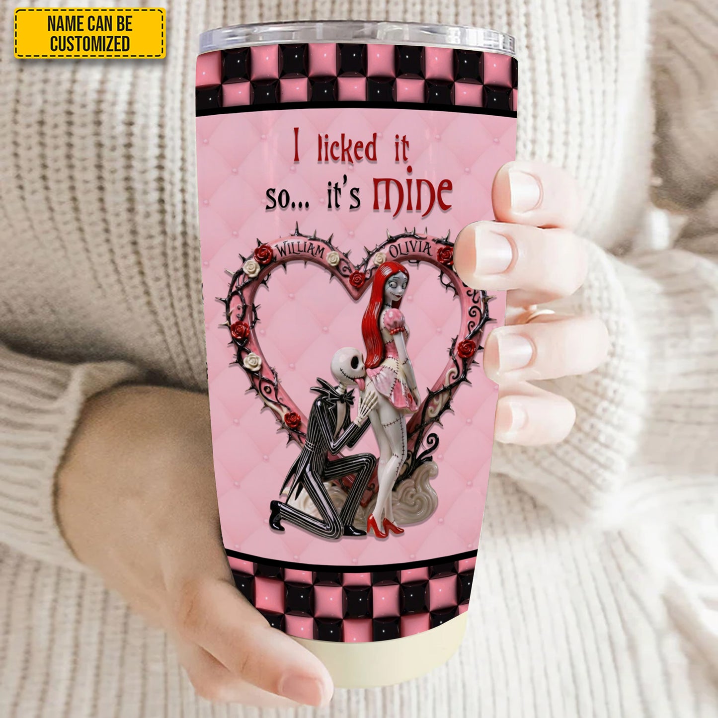 Personalized Gothic Couple Tumbler