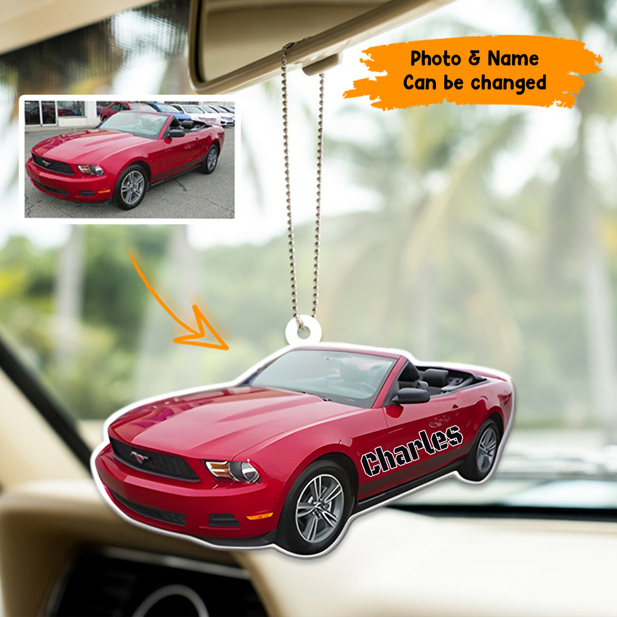 My Ride - Personalized Shape Car Ornament