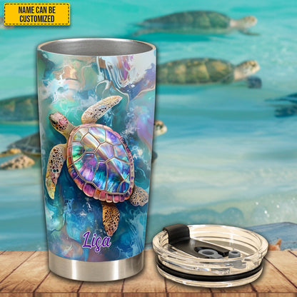 Personalized Sea Turtle Tumbler