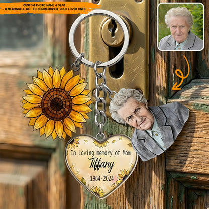 Personalized Memorial Custom Photo Keychain