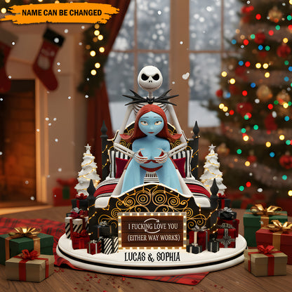 Naughty Holiday Love – Personalized Funny Couple Plaque