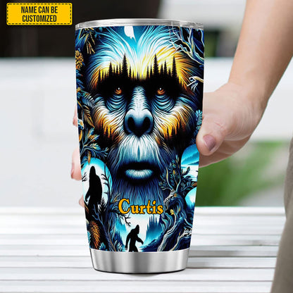 Personalized Vibrant Cartoon Bigfoot Tumbler