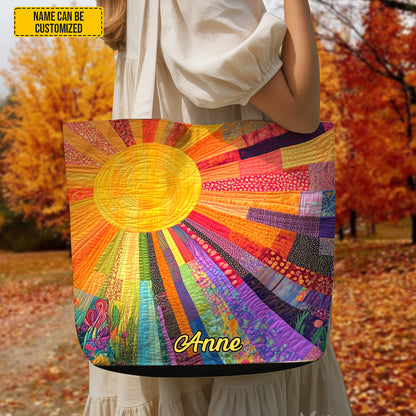 Personalized Sunshine Tote Bag