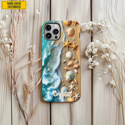 Personalized Beach Waves Phone Case