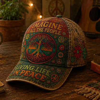 Peaceful Roots – Hippie Tree of Life Vintage Classic Cap