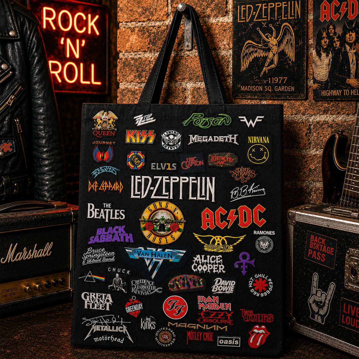 Rock Lovers - Classic Rock  Legends Editions Tote Bag Version 3